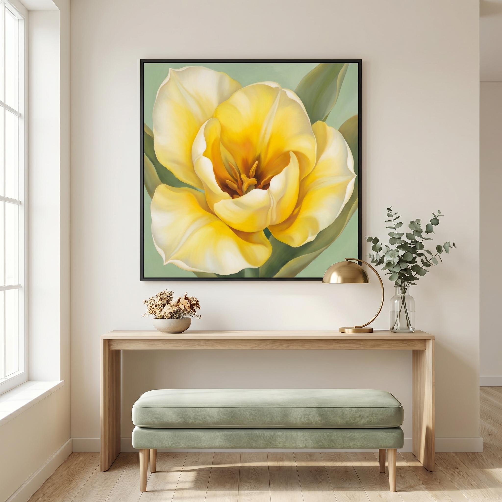 Tulipe Solaire — mockup intérieur