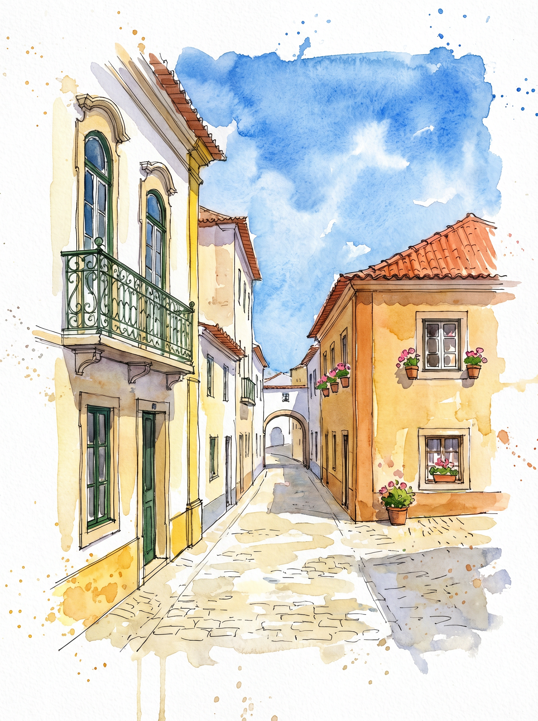 Aquarelle Portugaise